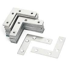 SMALL RIGHT ANGLE BRACKET L SHAPE CORNER BRACE JOINING FIXING REPAIR METAL