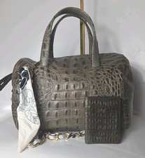 Furla Candy Bag Crocodile Embossed Leather  plus matching card holder