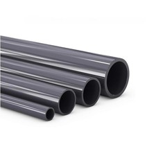 Grey PVC Round Tube Pipe