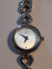 Sterling Silver 925 Ladies "LC" Watch. 7 Inches. Fully Working. Full Hallmarks.
