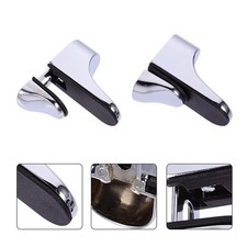 4 Pcs Zinc Alloy Glass Clip Adjustable Shelf Brackets Shower Clips Support
