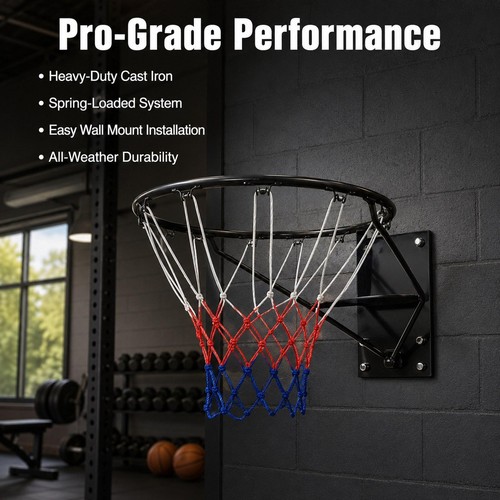 Basketball rim backboard - basketball, wall
