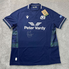 Signed Jim Hamilton Scotland Rugby Shirt With Tags