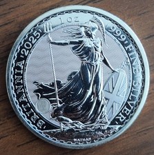 2025 1oz Silver Britannia £2