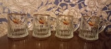 Set of 4 Vintage Glass