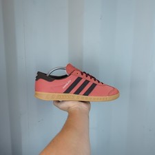 *RARE* UK 8.5 - adidas Originals Hamburg Red  Trainers Shoes JH875
