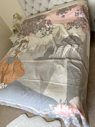 Vintage orange grey edwardian - vintage,