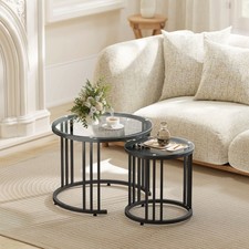 Set of 2 Nest of Tables, Round