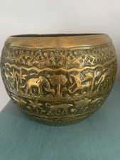 Antique Brass Planter Animal