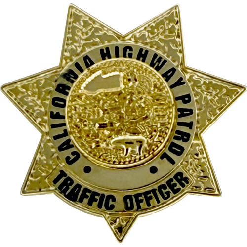 California state police star - state,