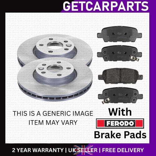 Front vented brake discs - front, discs/pads