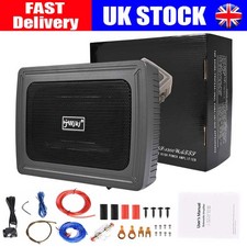 1200W 6*8" Car Subwoofer Under-Seat Sub Woofer Speaker Stereo Slim Amplifier UK
