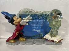 Walt Disney World Mickey Mouse Fantasia Picture Frame Snow Globe 
