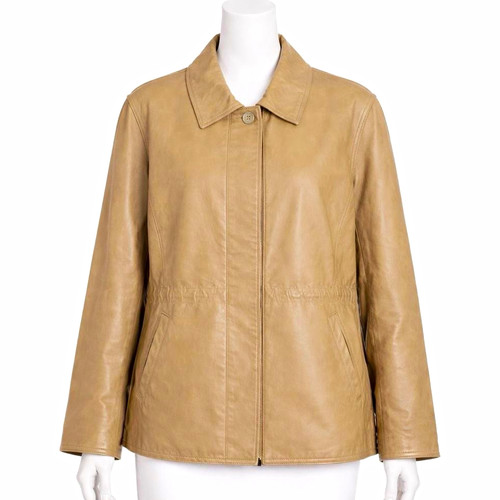 Milan leather women beige - leather, women’s
