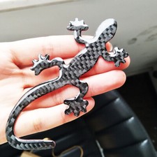 1x Black Real Carbon Fiber 3D