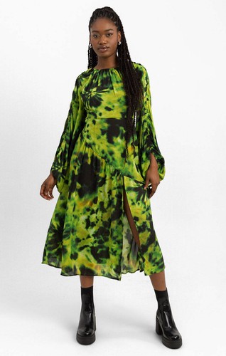 Topshop womens green midi - womens,