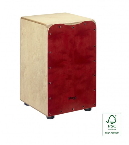 Stagg cajon drum birch red - cajon,