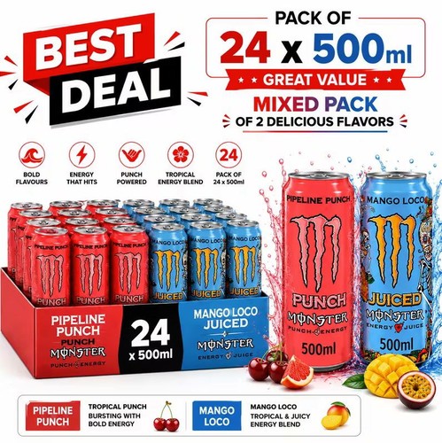 Monster energy drink mixed - drink,