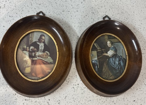 Vintage pair vermeer - pair, wooden
