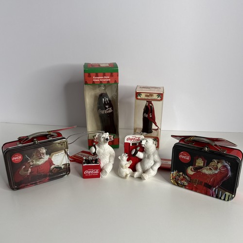 Coca cola christmas ornaments - cola,