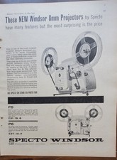 1 X ORIGINAL AD - SPECTO WINDSOR 8MM PROJECTOR - SP - Amateur Photographer, 1963