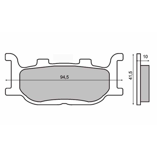 Brake pad pair for - pad,