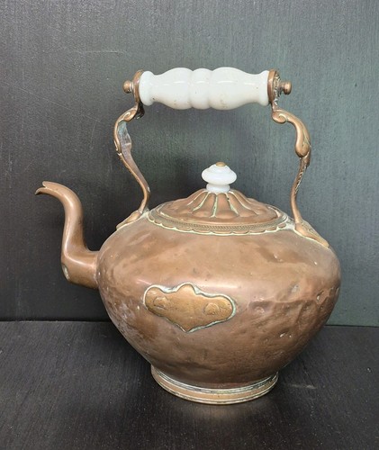 Antique copper kettle - antique,