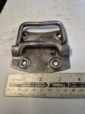 1 VINTAGE STANLEY HEAVY DUTY STEEL TRUNK HANDLE reclaimed railway trunk spares