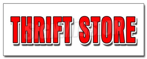 Thrift store decal sticker - thrift,
