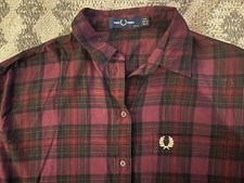 FRED PERRY Shirt Dress Size 12