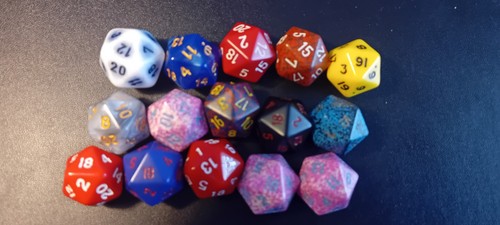 D20 dice polyhedral - 15,