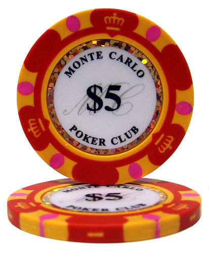 Red monte carlo poker - red, $5