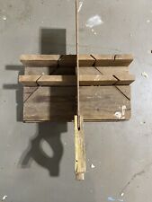 Vintage miter box With Saw Made In USA