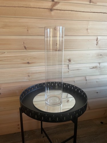 Glass cylinder vase - glass,