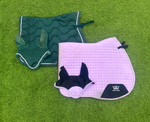 Two saddle pads and - , matching