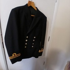 Royal Navy Lieutenant Officer Wool  8 Button Ambassador Jacket Damaged