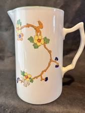 Tams ware hand painted art deco floral jug (6.25")