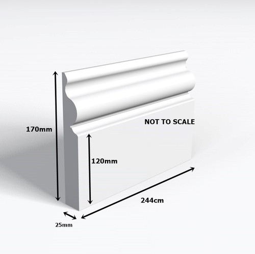 Regency ogee unprimed mdf - unprimed,