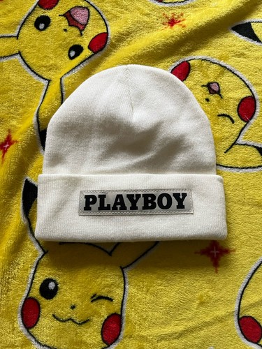 Playboy 90s cream beanie - beanie, hat