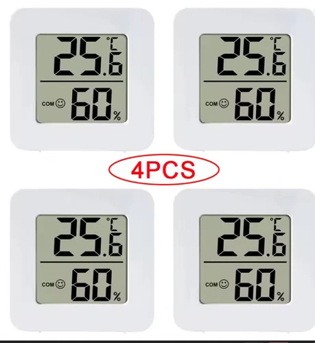 4pcs digital lcd thermometer - digital,