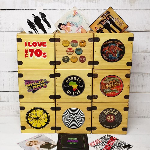 Record box inch retro - inch,