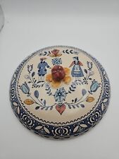 Vintage Johnson brothers Old granite Hearts & Flowers Pattern Tureen Lid 7¾"