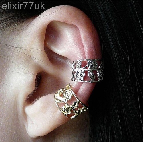 Hot silver gold flower rose - or,