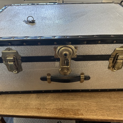 Vintage metal wood large - metal,