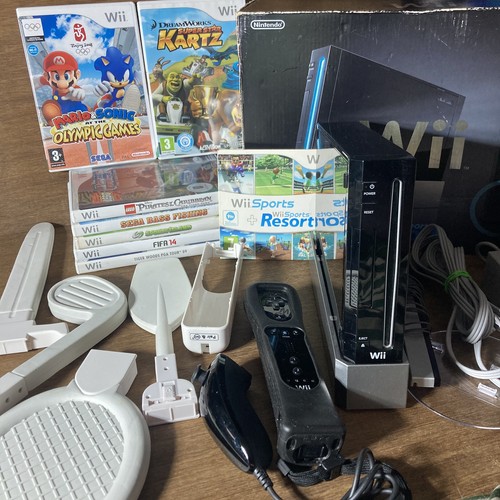 Nintendo boxed black - boxed, wii
