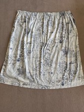 Vintage Nautical Marine Map Curtain panel with striped lining D 45” W48”