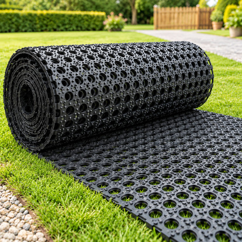 Heavy duty rubber grass mat - rubber,