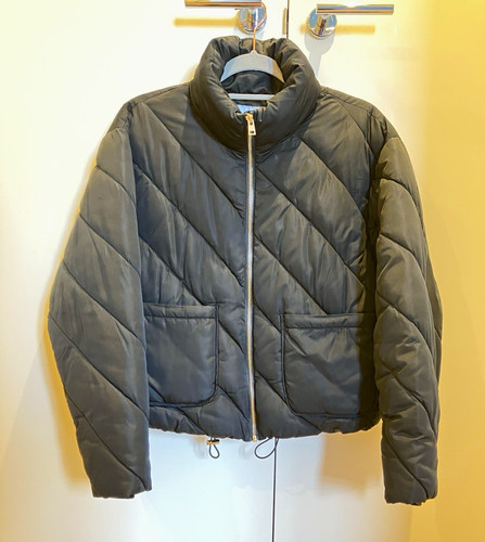 Zara black quilted padded - black,