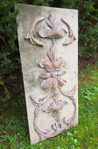Vintage mounted carved oak - mounted,