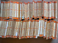 76x Vintage STRIPED Penguin Books  - SUPERB UNIFORM BUNDLE FAB BUNDLE LOT DECOR